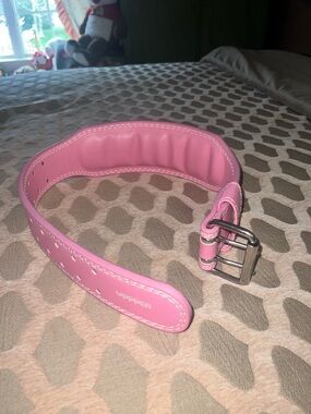 Pink Padded Weightlifting Belt (Small)